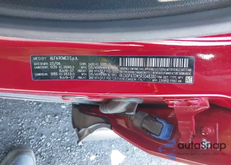 2024 Alfa Romeo Tonale Veloce Eawd z USA, uszkodzony, nr VIN ZASPATDW5R3048380